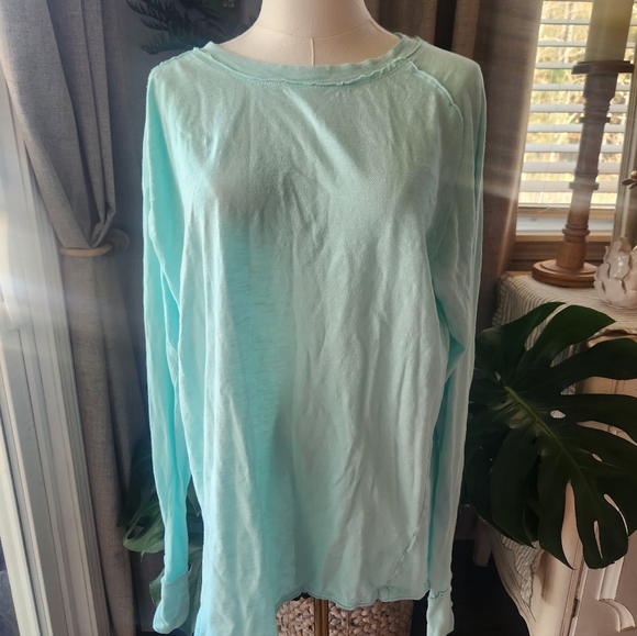 Free People Arden Tee Artic Waters - Picture 2 of 5